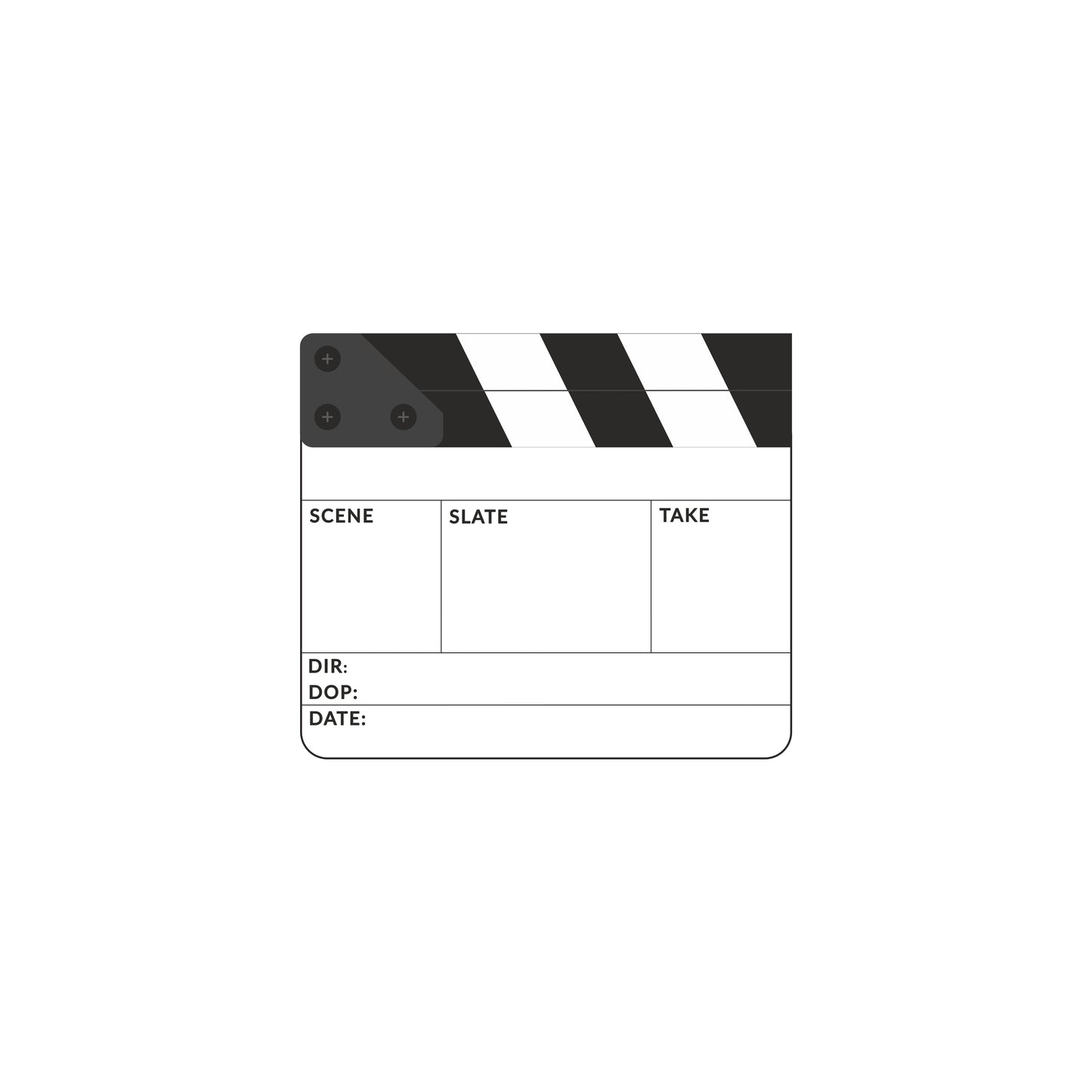 Clapperboard Small with Sticks (US)