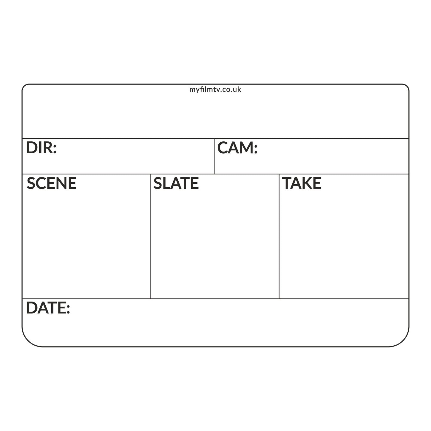 Clapperboard Large (STANDARD) EU - Version 1