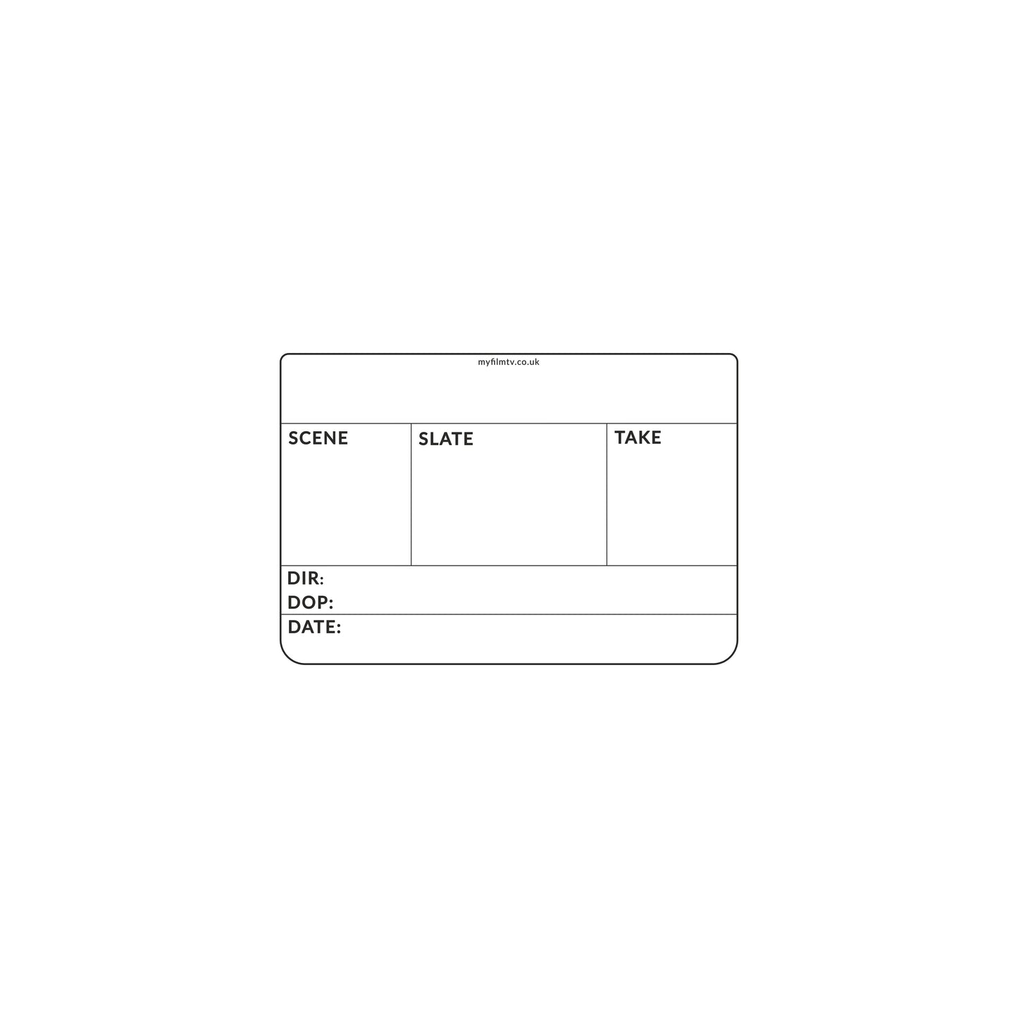 Clapperboard Small (STANDARD) US - Version 1