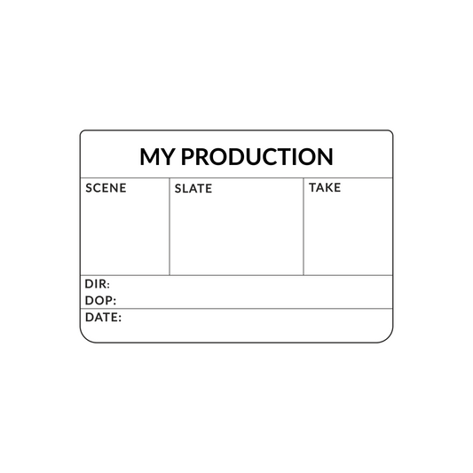 Custom Engraved Clapperboard - Medium