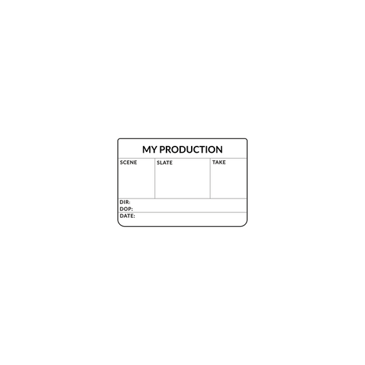 Custom Engraved Clapperboard - Tiny
