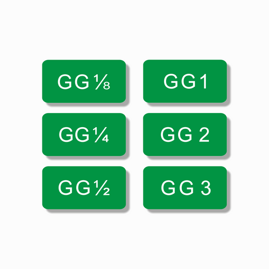 Glimmer Glass Filter Tabs - Set of 6