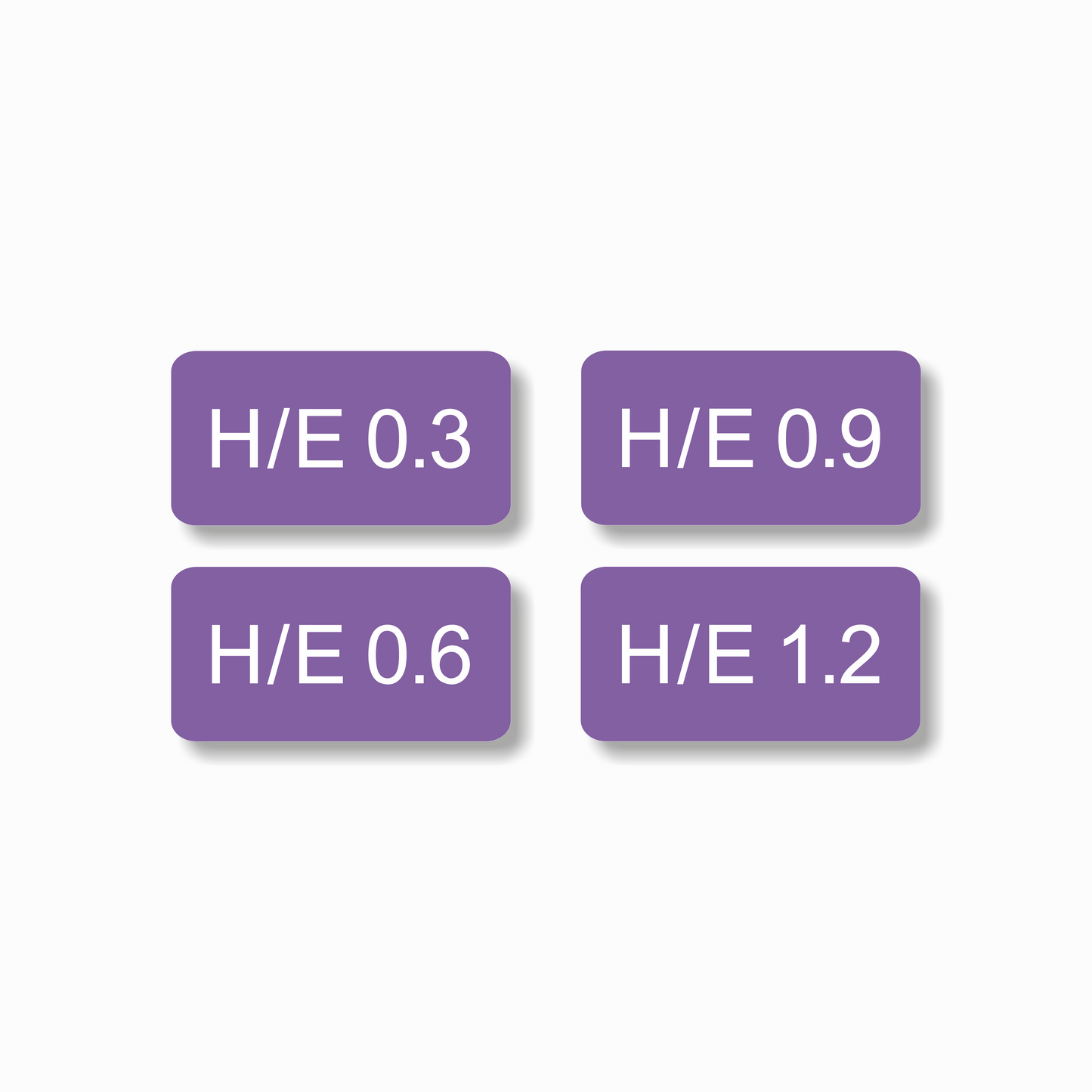 Hard Edge Filter Tabs - Set of 4