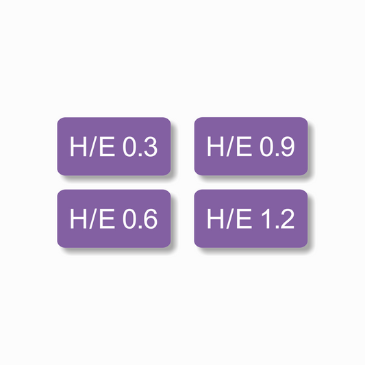 Hard Edge Filter Tabs - Set of 4