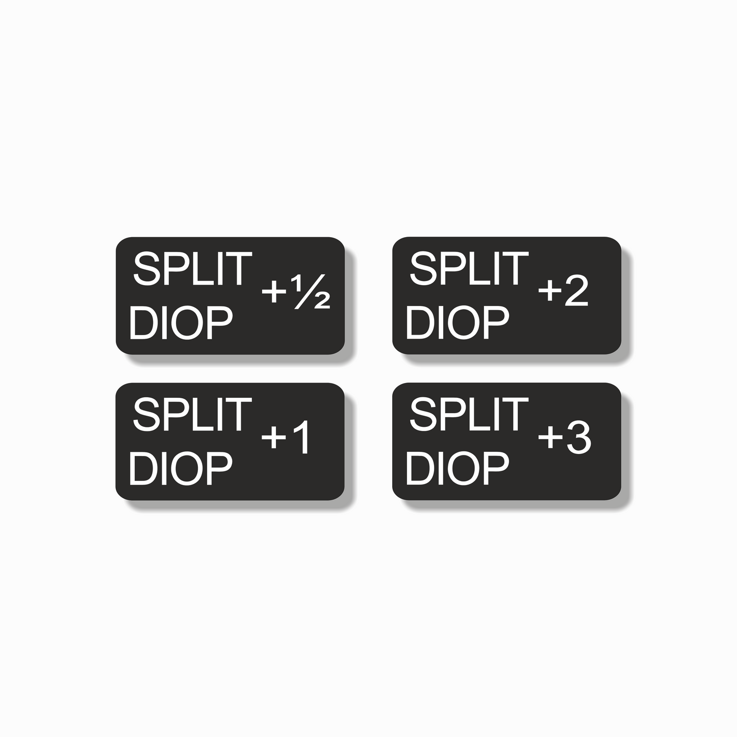 Split Diopter Filter Tabs - Set of 4