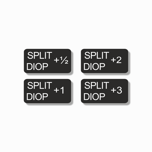 Split Diopter Filter Tabs - Set of 4